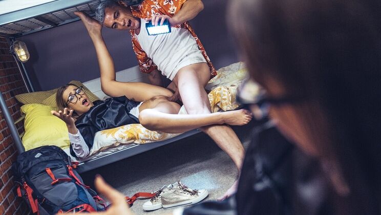 FFM Threesome with Horny College Girls