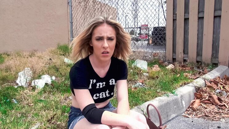 Getting a Cumshot on Tits Outdoor