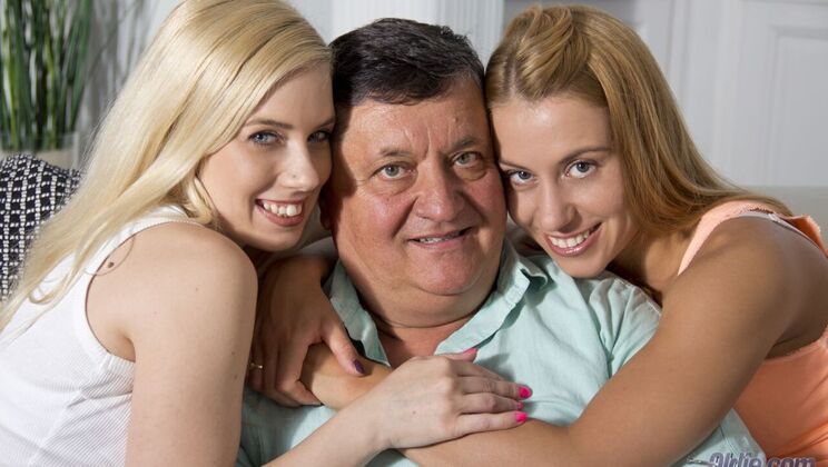 [Oldje] - Threesome with Blonde Teen and Older Woman - Nesty - Nikky Thorne - Louis