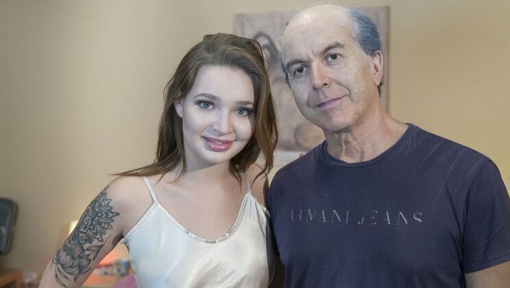 [Oldje] - Natural Tits and Tattooed Pussy Fun - Marcello - Mia Ferrari