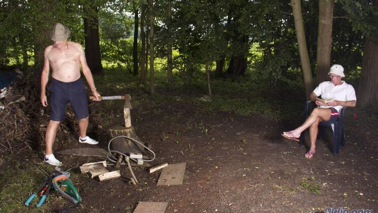 [Oldje] - Spanking, Blowjob, and Outdoor Sex - Alessandra Jane - David