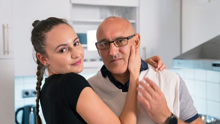 [Oldje] - Messy Girl's Deepthroat Cum Swallowing - Bruno SX - Samantha Sparkle