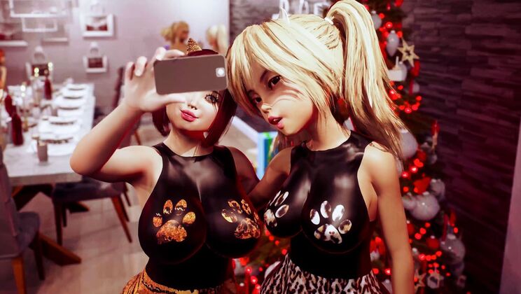 [Futanarica] - Xmas Group Sex Extravaganza