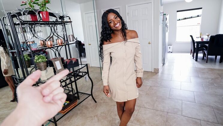 Piercing and Tits in the Yard, POV