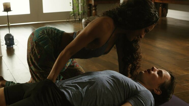 [BellesaFilms] - Brunette Babe Rides with Passion - Demi Sutra - Robby Echo