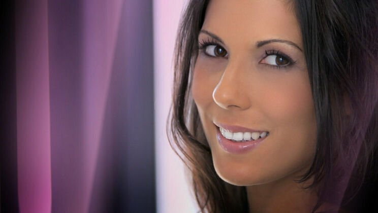 Outdoor Solo: Beautiful Brunette with Curly Hair