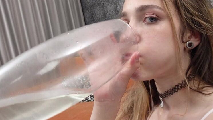 [ErikaKortiStudio] - 18yo Brunette Ellie Wain Fucked Hard by Two BBCs - DP, Pee, Cum Swallow - Momo - Ellie Wain - Romeo Fist