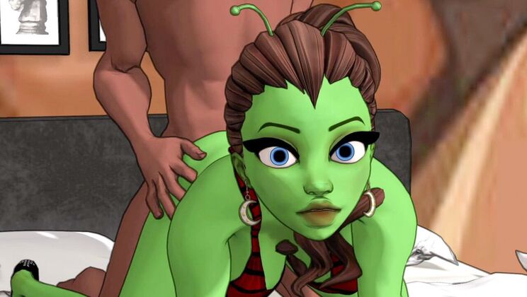 Animation of Cumshot and Big Tits