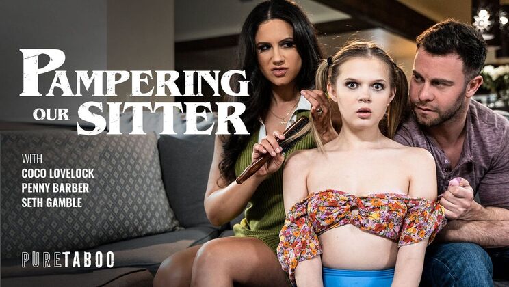 Brunette Babysitter Rides Cock