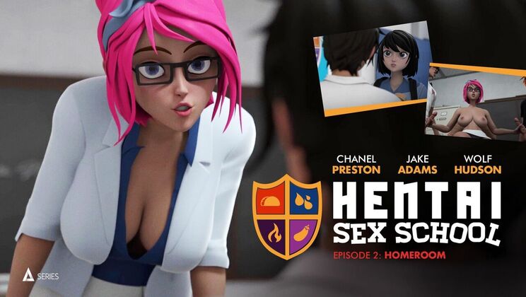 [AdultTimeAnimation] - Hentai High School Vol. 2: Teacher's Pet - Chanel Preston - Jake Adams - Whitney Wright - April Oneil - Wolf Hudson
