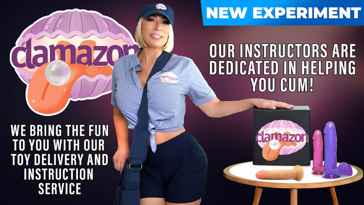 [MylfLabs] - Clamazon: Blonde Teen Gets Facial Cumshot from Peter Green - Peter Green - Mellanie Monroe - Selina Bentz