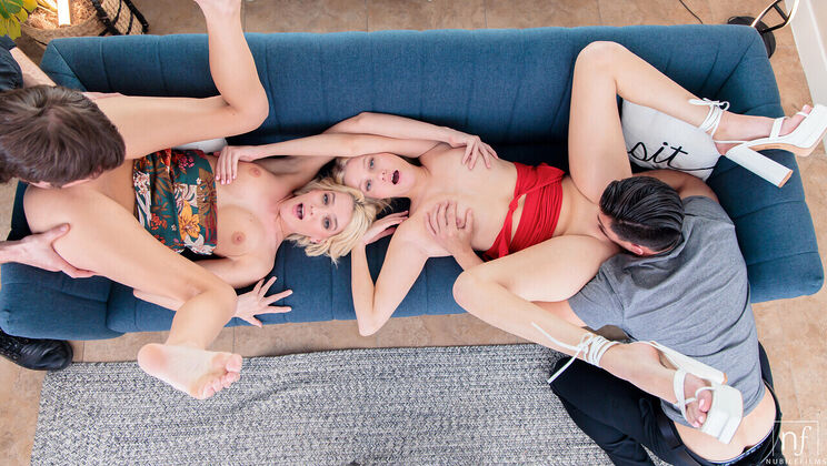 [NubileFilms] - MMFF and Pussy Licking Delight - Kenna James - Chad Alva - Skyler Storm - Tony Fontana