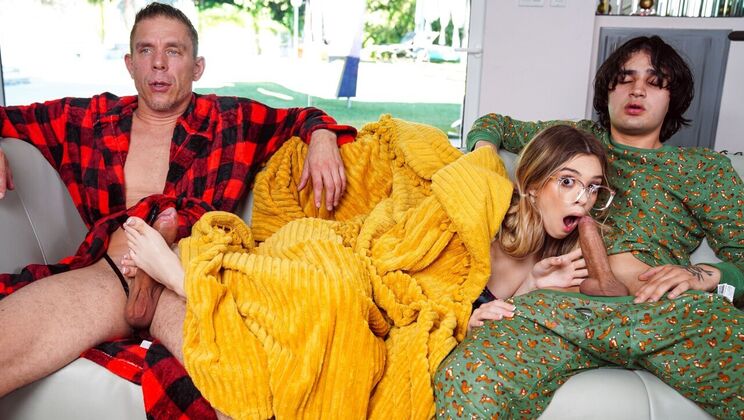 Blonde Teen's Short Hair and Small Tits