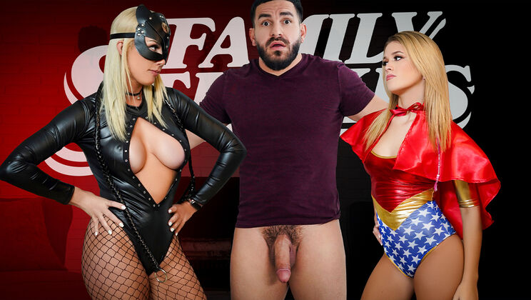 Stepdad’s Lust Unleashed on Two Willing Sluts