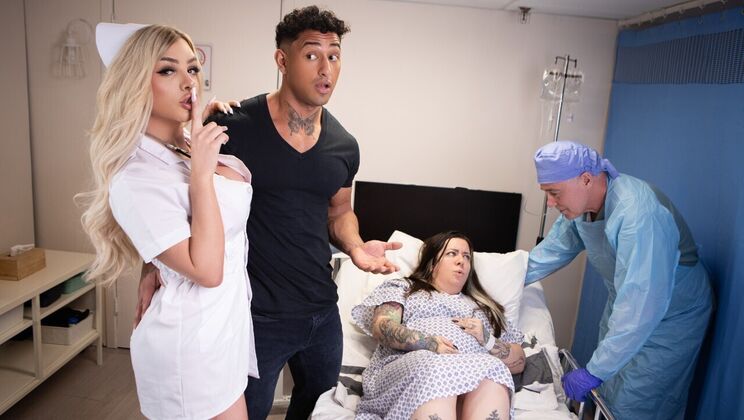 [TransAngels] - Tattooed Latina Nurse Fucks with Big Cock