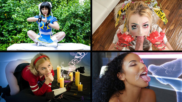 [TeamSkeetSelects] - Halloween Blowjob and Cum Compilation - Bella Rose - Alexa Nova - Nova Cane - Lily Lane