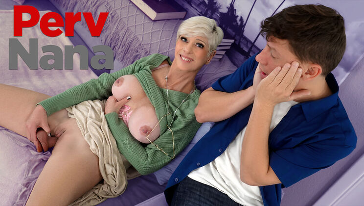 Older Blonde Foxxxy Darlin Takes It Deep in Thong