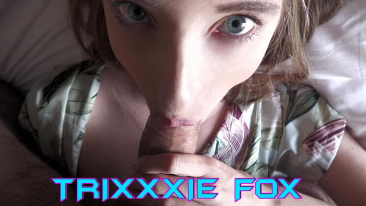 [WakeupnFuck] - Trixxxie Fox's Anal Adventure with Two Guys