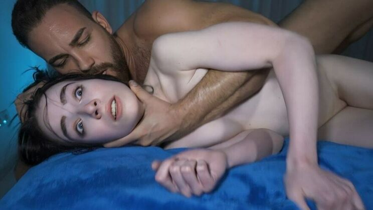 [PornForce] - Small Tits Brunette Struggles with Huge Cock - MrBigFatDick - Sierra Cute