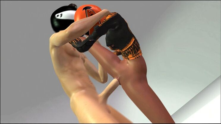 Shaved Teen Pussy Gets Big Animated Cock