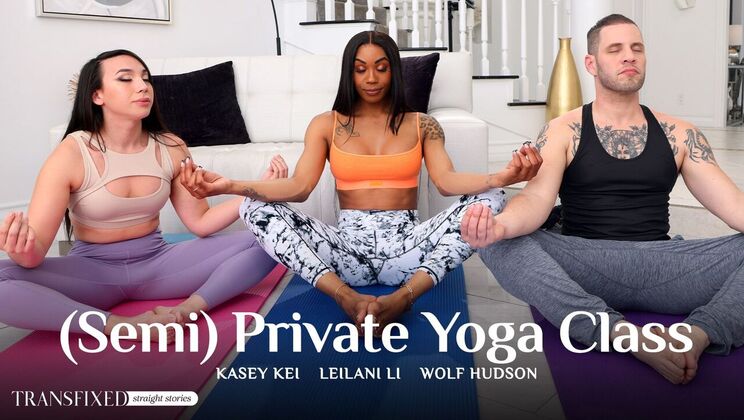 [Transfixed] - Tattooed Shemale Gets Facial in Yoga - Wolf Hudson - Kasey Kei - Leilani Li