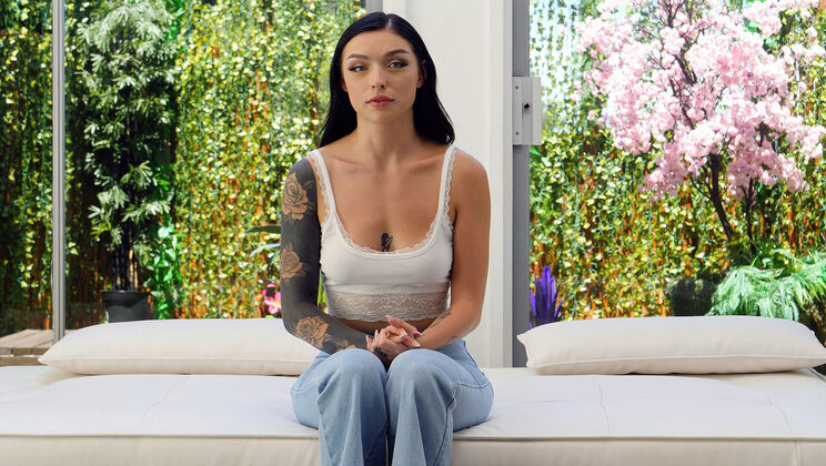 [CastingCouchHD] - Violet's Deepthroat Audition Blowjob - Violet