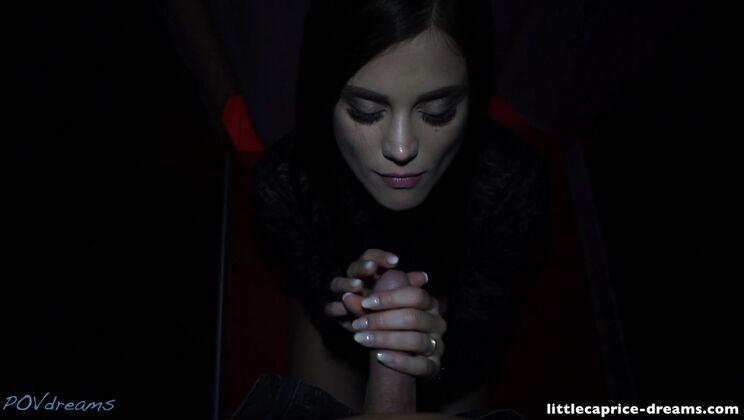 [POVDreams] - LittleCaprice Gives POV Blowjob with Cum in Mouth - LittleCaprice