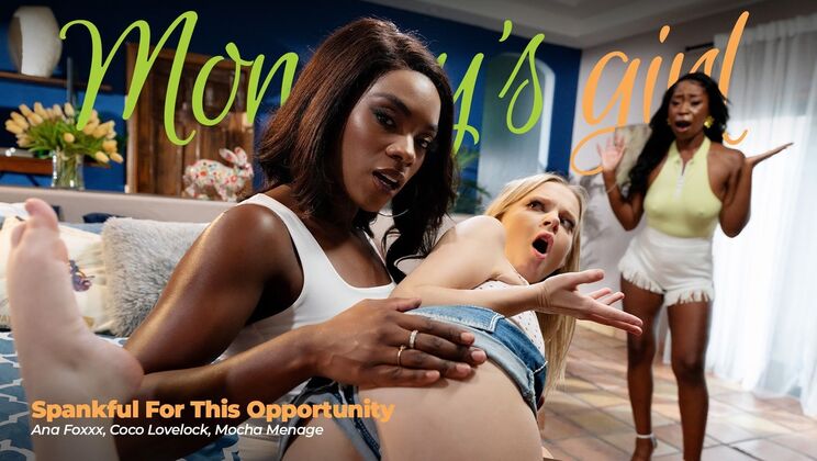 [Girlsway] - Ebony and Blonde in Hairy Lesbian Threesome - Ana Foxxx - Mocha Menage - Coco Lovelock