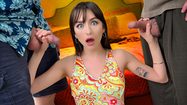 [NotMyGrandpa] - Fucking and Licking: A Hot MMF Threesome - Dick Chibbles - Jack Vegas - Lana Smalls