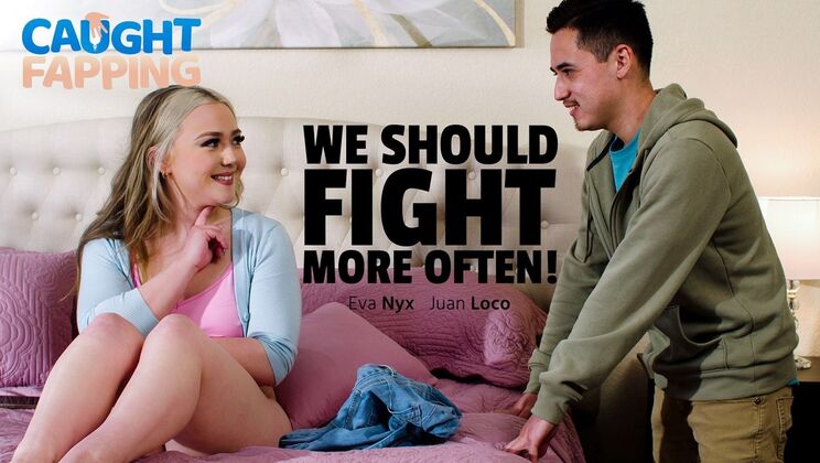 [CaughtFapping] - Blonde Babe Eva Nyx Licks Pussy Before Taking a Huge Load - Juan Loco - Eva Nyx