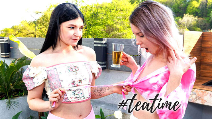 [ClubSweethearts] - Cute Lesbian Babes Alice & Virgin in Steamy Skirt Action - Alice Paradise - Virgin Butterfly