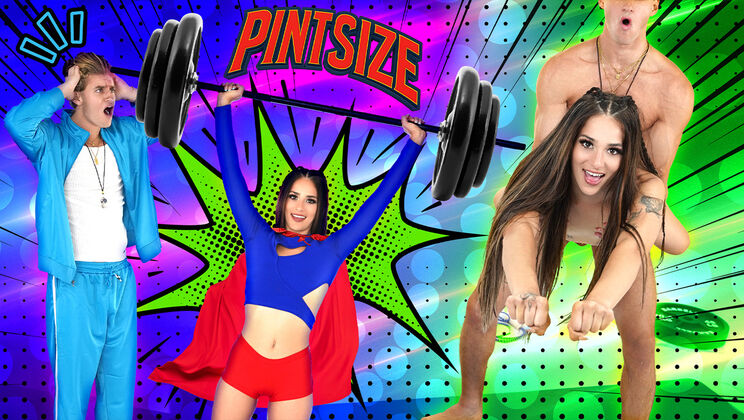 Big Cock for Petite Babe with Wet Panties