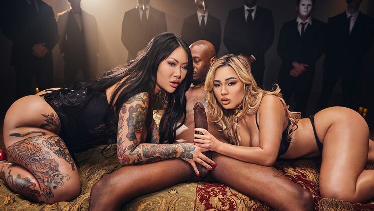 [Deeper] - Bare Witness: Asian and Blonde Handjob with Deepthroat - Anton Harden - Connie Perignon - Kazumi