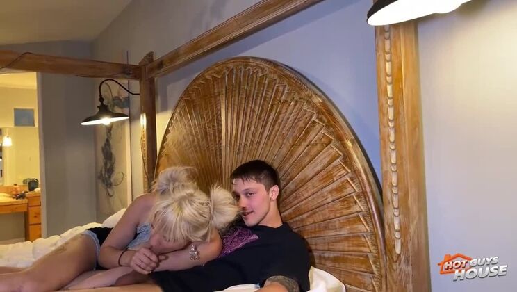 Atlas Eros dominates hairy buttcrack blonde Ellie Smoke