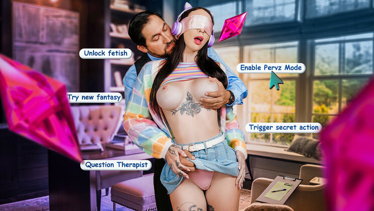 [PervTherapy] - Skinny Student Squirts for Therapist - Hardcore Thong Action - Juan Largo - Indica Marie