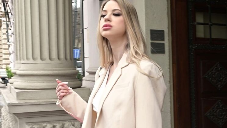 Sladyen Skaya, White Babe, Gets Double Penetrated In A Threesome GP3240