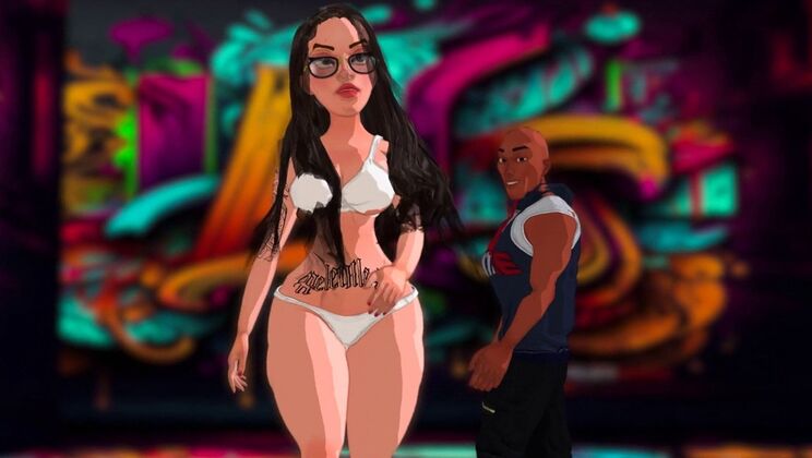 Black and Caucasian Brunette in Tha Stoop 4 – Handjob and Untamed Passion