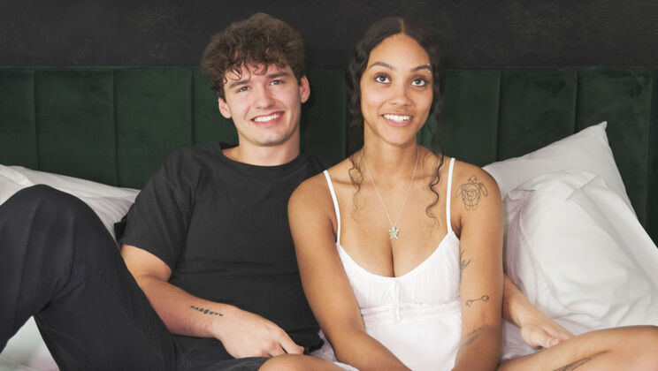 [HotGuysFuck] - Jade Frost Long Hair Brunette Takes A Huge Load - Derek Rice - Jade Frost