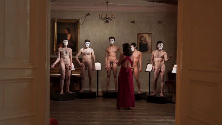 Couple And Tattooed Brunette Explore Smell Kink Together