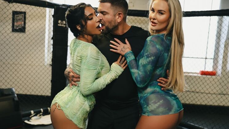 [DigitalPlayground] - Threesome with Facial & Cumshot - Two Girls Covered in Cum - Juan Lucho - Yasmina Khan - Ali Rose