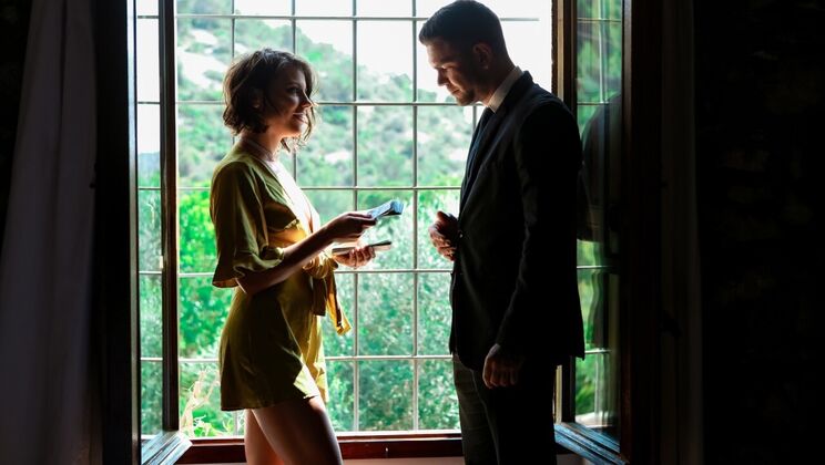 [DigitalPlayground] - Latina & Brunette: Double Blowjob and Deep Throat Action - Adriana Chechik - Juan Lucho - Emily Willis