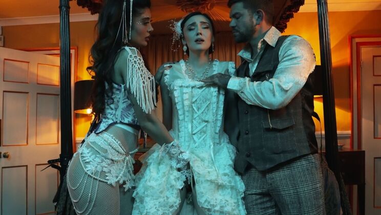 [DigitalPlayground] - Slow Mo Cumshot on Big Tits and Trimmed Outie Pussy - Juan Lucho - Marina Maya - Catherine Knight