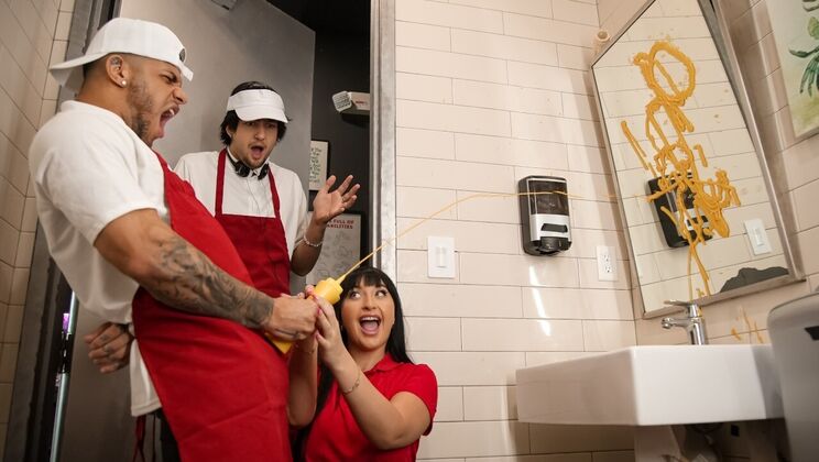 [RKPrime] - Sneaky Fuck in the G-String at Work - Mike Ox - Aleksa Mink