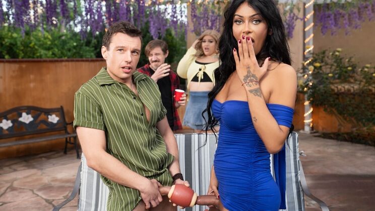 [TransAngels] - Balls Deep Doggystyle Fuck for Big Tits Brunette Victoria - Johnny Palms - Victoria Grant