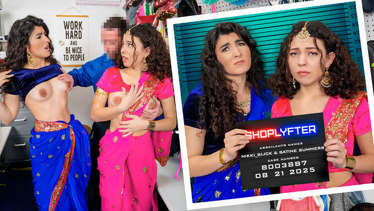 [Shoplyfter] - Jack Vegas Gets a Threesome with Facial Finish - Jack Vegas - Satine Summers - Nikki Slick