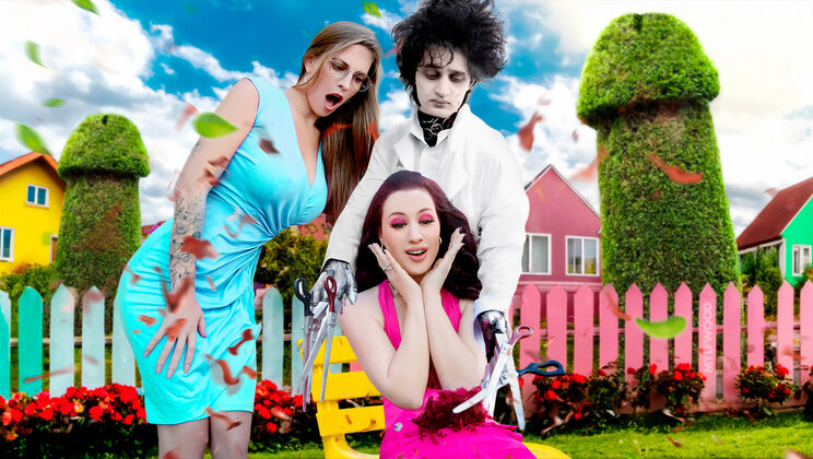 Threesome With Bra And Dress: Edward Dildohands Indifferent Parenting Parody