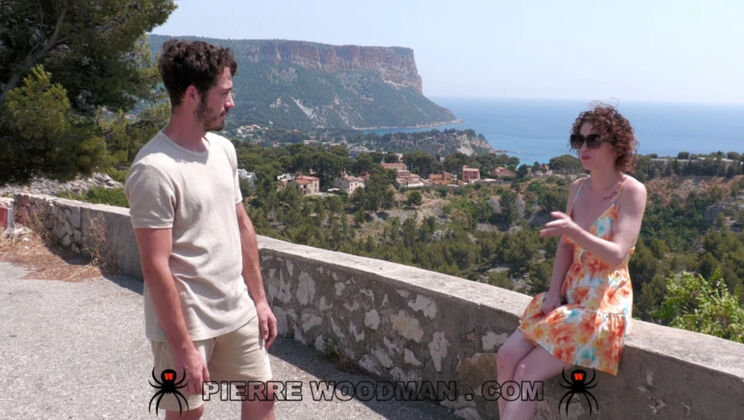 Spanked Redhead Stella Leroy Drinks Cum After DP